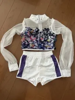 キッズ ダンス衣装 セットアップ スパンコール