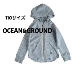 オーシャン&グラウンド　OCEAN&GROUND　フルジップ パーカー　綿