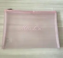 【新品】Miss Dior メッシュポーチ ピンク