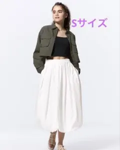 GU バブルヘムミディスカート