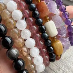 お得な8本まとめ売り天然石ブレスレットのセットセット売り天然石