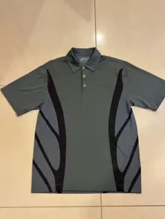 ①NIKE GOLF ナイキゴルフ 半袖ポロシャツグレー×ブラックSサイズ大きめのサムネイル