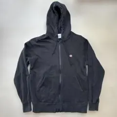 Champion ブラック フルジップパーカー Mサイズ