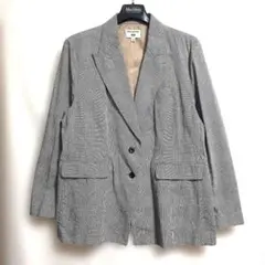 【希少3XL】ユニクロ イネス コラボ グレンチェック テーラードジャケット