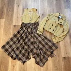 【美品】4way ワンピース トレンチ セットアップ