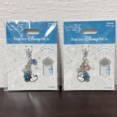 ディズニーシー 25周年 ジュビリーバッジ チャーム ミッキー ミニー
