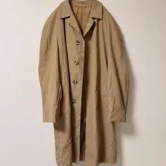 ステンカラーコート メンズ 【L〜XL】TREVIRA素材 ロング丈 ベージュ