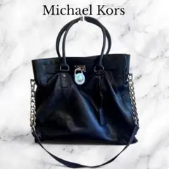 Michael Kors ショルダーバッグ ハミルトン　2way 黒　本革
