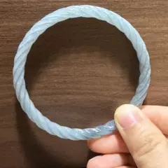 本翡翠ブレスレット バングル グァテマラ産 ねじねじ みずみずしい