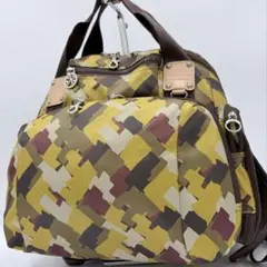 極美品✨ カナナプロジェクト 2WAY ハーベスト リュック トート 幾何学 