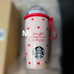 Starbucks バレンタイン　猫ドームのカップシェイプステンレスボトル