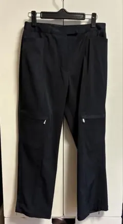 黒 ストレートパンツ ジッパーポケット付き 44 ジャンニロジュディチェ