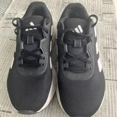 【美品】adidas ブラック スニーカー26.5