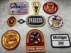 USA製ヴィンテージワッペン10枚セット/No,005