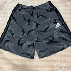 adidas グレー ブラック 迷彩 ショートパンツ XO
