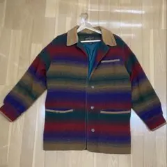 【vintage】Eddie Bauer レザー襟切り替え