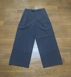 【美品】2024 UNIQLO C タックワイドストレートパンツ