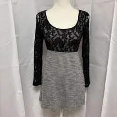 Anne キャバドレス　ドッキングワンピース レース　M