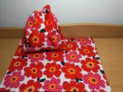 女の子　花柄　給食セット【ランチョンマット/コップ袋】