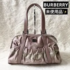 未使用✨BURBERRY バーバリー　トートバッグ　ピンク　ノバチェック　レザー
