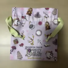 美女と野獣 巾着袋 ポーチ東京ディズニーランド♪