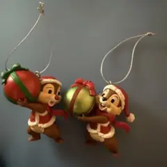 チップとデール クリスマス オーナメント 2個セット