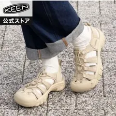 美品】KEENキーン エヴォフィットワン サンダル ニットベージュ23.5cm