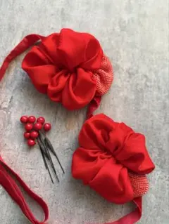 七五三飾り 七五三 ヘッドドレス 着物リメイク 髪飾り H05