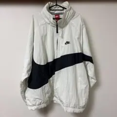 Nike ナイロンジャケット ウィンドブレーカー ビッグロゴ　XXL ホワイト