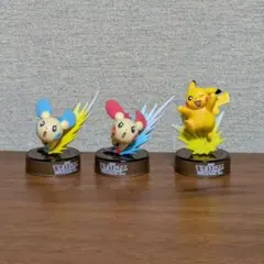 ポケモン ボトルキャップ 3種 ピカチュウ プラスル マイナン