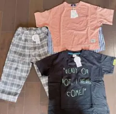 新品未使用　タグ付き　男の子　半袖Tシャツ　パンツ キッズ 100cmのサムネイル