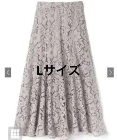 GRL エアリーカット花柄レーススカート グレージュ k8467w
