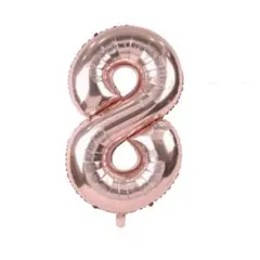 バルーン アルミ風船 数字8 ナンバー 大きい 誕生日 飾り付け 記念な日