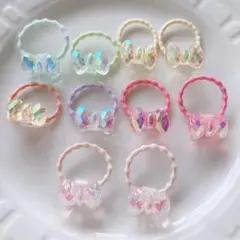 ヘアゴム　10本　リボン　ベビー　赤ちゃん　キッズ　子供　髪ゴム　髪留め　髪飾り