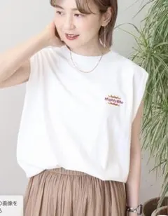 Mighty Bite ノースリーブTシャツ ホワイト