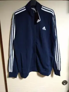2XL/紺/新品/アディダス/メンズ 薄手 スウェット ジャケット 3L
