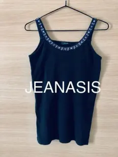 JEANASIS キャミソール ビーズ装飾 ブラックのサムネイル