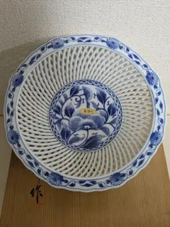 有田焼 琴峰窯造 網目透かし染付菓子鉢 - メルカリ