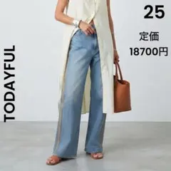 【名作】TODAYFUL Ryan'sデニム 25インチ 再構築 リメイク風のサムネイル