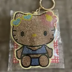 ［日焼けキティ ］ラインストーン デコキーホルダーのサムネイル