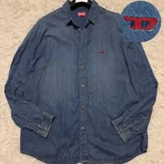 新品 ディーゼル デニムシャツ D-SIMPLY-RS M ブルー A09157 - メルカリ