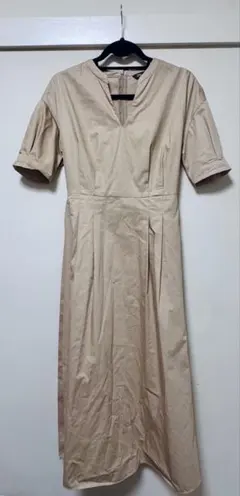 ZARA 異素材プリーツ ワンピース XS