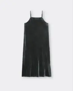 GUベロアキャミワンピース