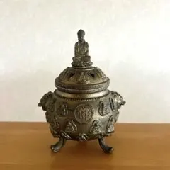金属製 香炉 鬼の装飾付き - メルカリ
