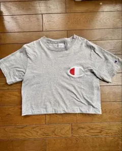 Champion グレー Tシャツ Lサイズ クロップド