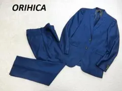 極美品　ORIHICA　オリヒカ　２釦　シングルスーツ　ネイビー　Y７