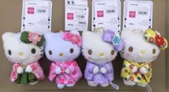 超お買得‼️新品　タグ付　ハローキティ 着物キーホルダー4set❣️