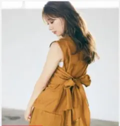 musty womanノースリーブ チュニック リボン付きのサムネイル