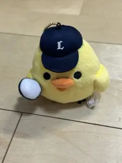 리락쿠마 키이로이트리 봉제인형 마스코트 야구 라이온스