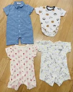 半袖ロンパース4点セット【最終セール】